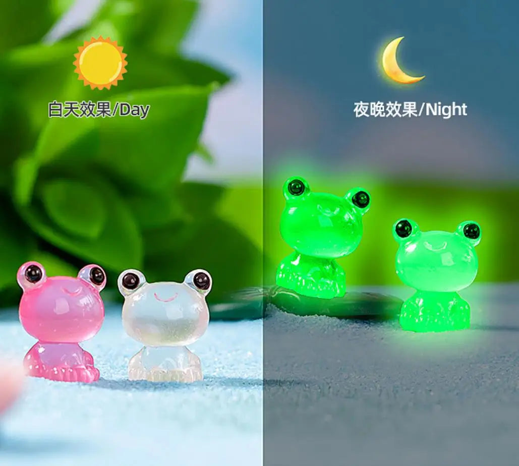 100pcs Kawaii Resin Luminous Turtle Elephant Fish Swan Flatback Cabochon Scrapbook DIY Home Accessories Decor Figurine Craft