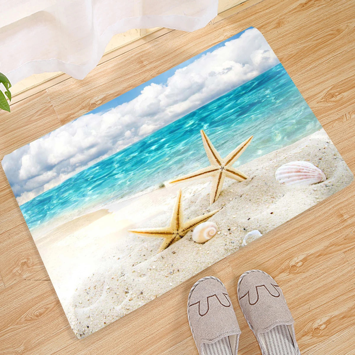 1 PC 3D Underwater World Sea Turtle Beach Entrance Doormat Living Room Bedroom Decoration Carpet Hallway Bathroom Anti-Slip Rug