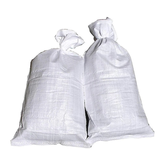 1 50x85cm Flood Control Sandbags Fire Brigade Flood Storage Sacks Sandbag Silo Woven Bag White Waterproof Sand Bag Heavy Duty