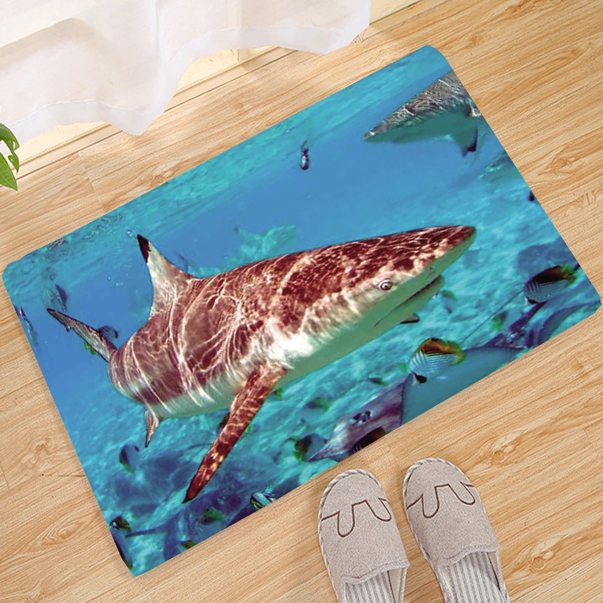 1 PC 3D Underwater World Sea Turtle Beach Entrance Doormat Living Room Bedroom Decoration Carpet Hallway Bathroom Anti-Slip Rug